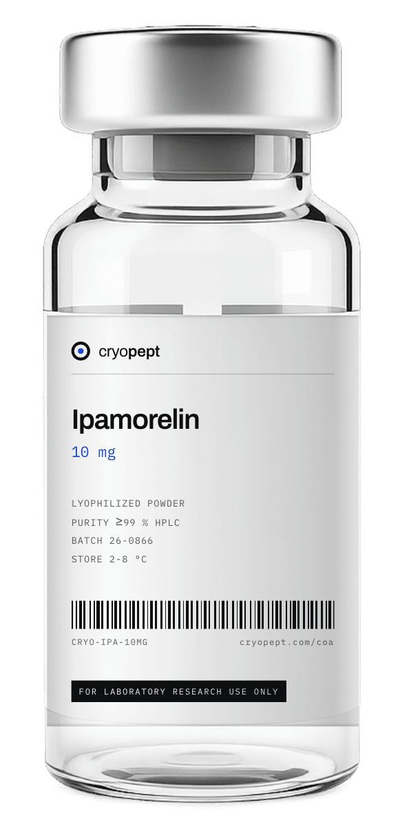 Ipamorelin 10 mg vial - Cryopept Labs