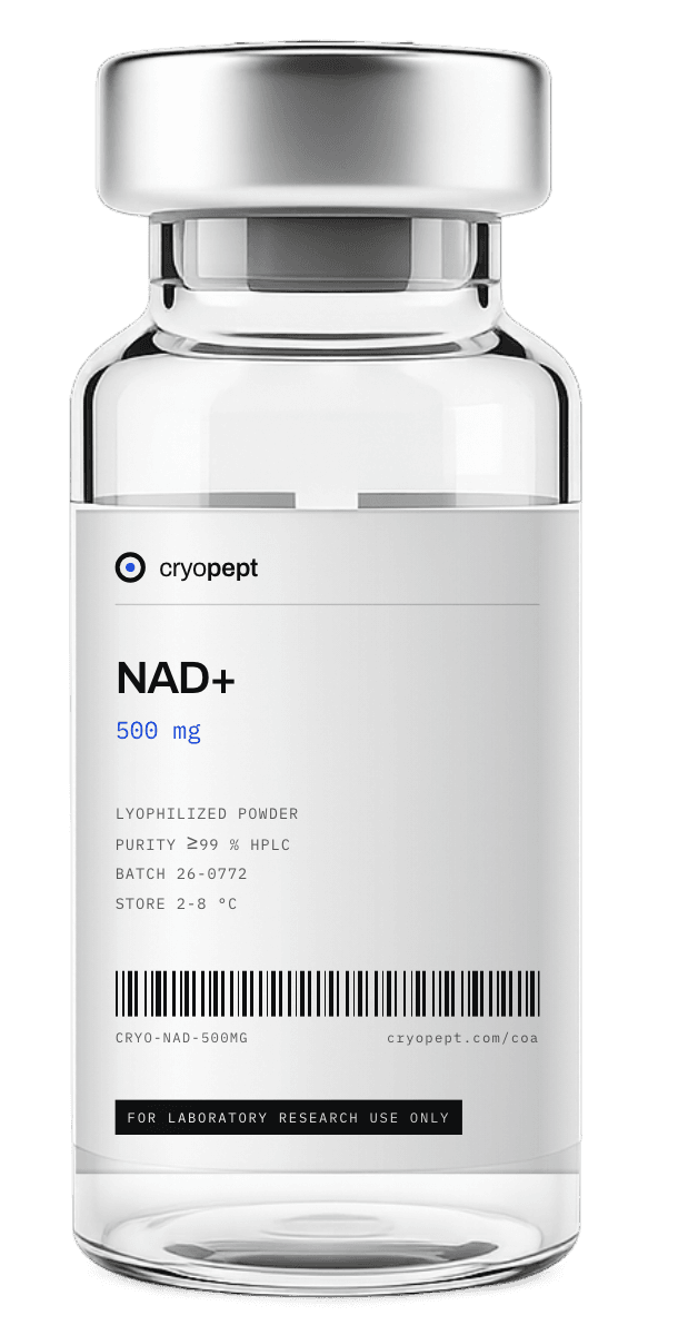 NAD+ 500 mg vial - Cryopept Labs
