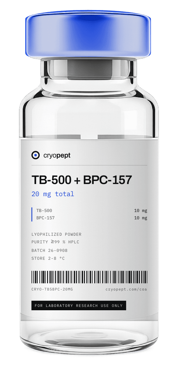 TB-500 + BPC-157 20 mg total vial - Cryopept Labs